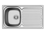Adonis 860mm x 500mm 1B 1D S/Steel Inset Sink
