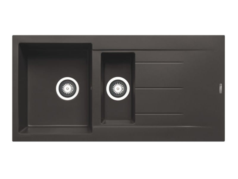 Alazia Inset Sink 1000 x 500cm 1 & 1/2B 1D - Graphite Carbon Finish