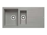 Alazia Inset Sink 1000 x 500cm 1 & 1/2B 1D - Industrial Grey Finish