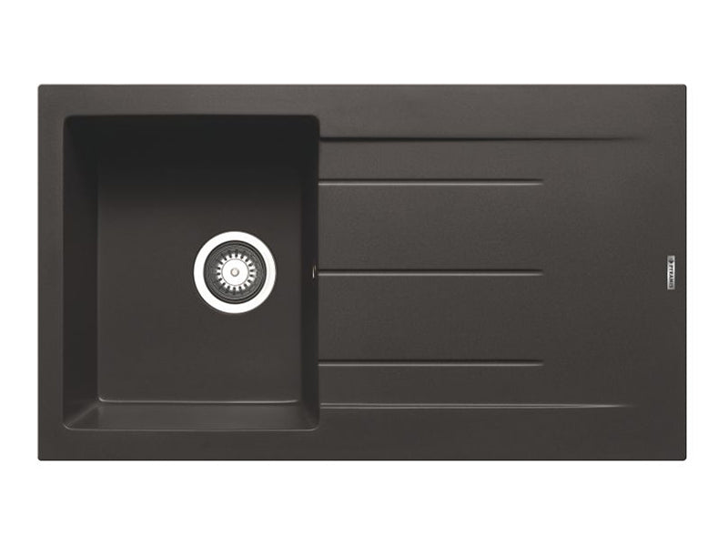 Alazia Inset Sink 860 x 500mm 1B 1D - Graphite Carbon Finish