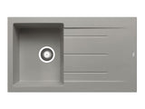 Alazia Inset Sink 860 x 500mm 1B 1D - Industrial Grey Finish