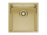 Astris Colora Gold Finish 40 x 40 x 20cm Undermount Sink Bowl