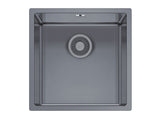 Astris Colora Gun Metal Finish 40 x 40 x 20cm Undermount Sink Bowl