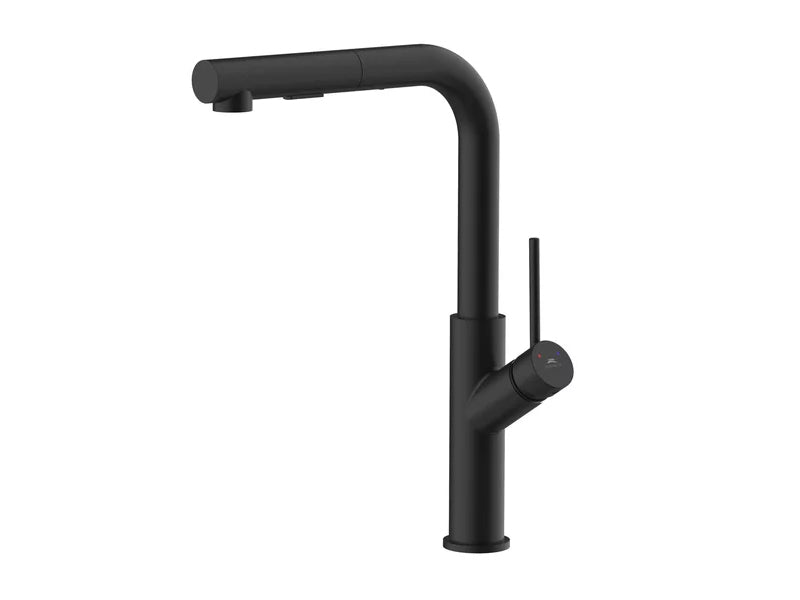 Rubineta Bona-35 Monobloc Sink Mixer Single Lever with Pull Out Spout - Matt Black