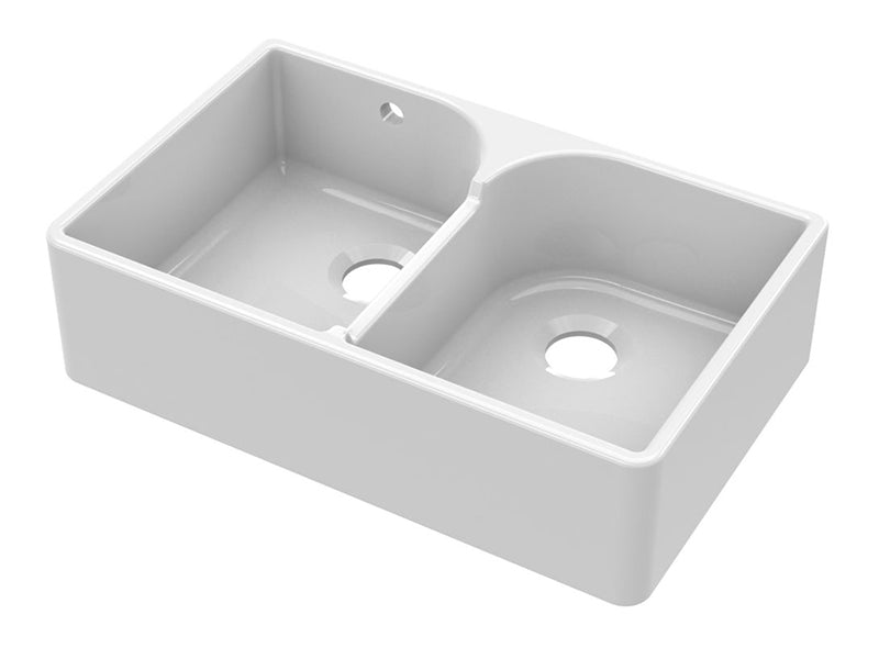 Fireclay Butler Undermount Sink 2B - White Finish