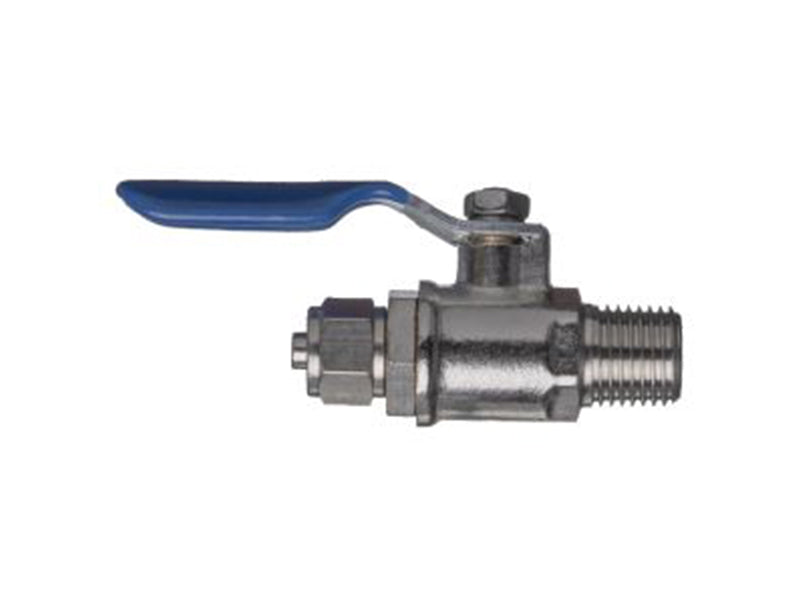 1/4" Lever Action Mini Ballvalve for Outlet Tube