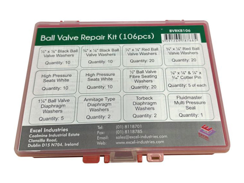 Ball Valve Washers Repair Kit Box