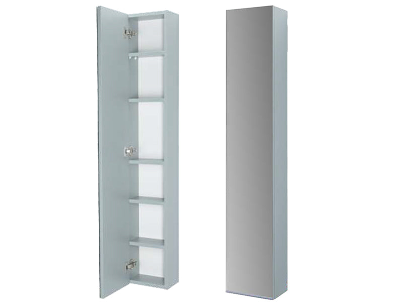 1 Mirror Door, Wall Mounted, Tall Cabinets