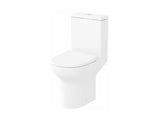 Compact Close Coupled Rimless WC Suite with Soft Close Seat & Cover