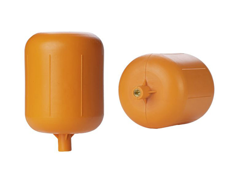 Cylindrical Plastic Float with Threaded Brass Insert