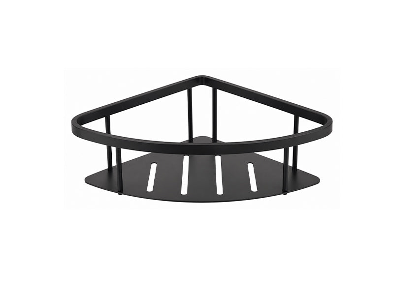 Single Corner Shower Caddy - Matt Black Finish