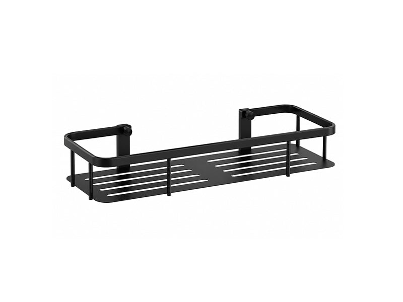 Rectangular Single Shower Caddy - Matt Black Finish