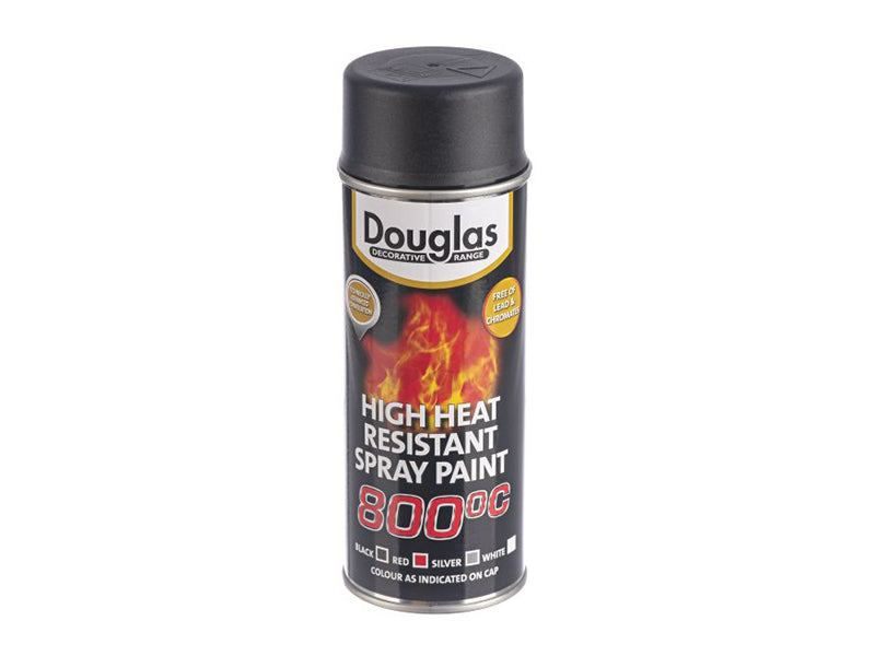 Douglas Heat Resistant Spray Paint 800°C - Matt Black
