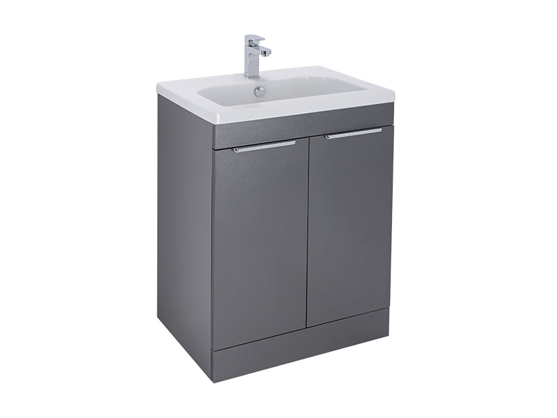 Elano 2 Doors, Floor Standing Unit - Matt Anthracite