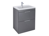 Elano 2 Drawers, Floor Standing Vanity Unit - Matt Anthracite