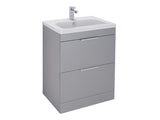Elano 2 Drawers, Floor Standing Vanity Unit - Matt Dust Grey