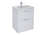 Elano 2 Drawers, Floor Standing Vanity Unit - Matt White