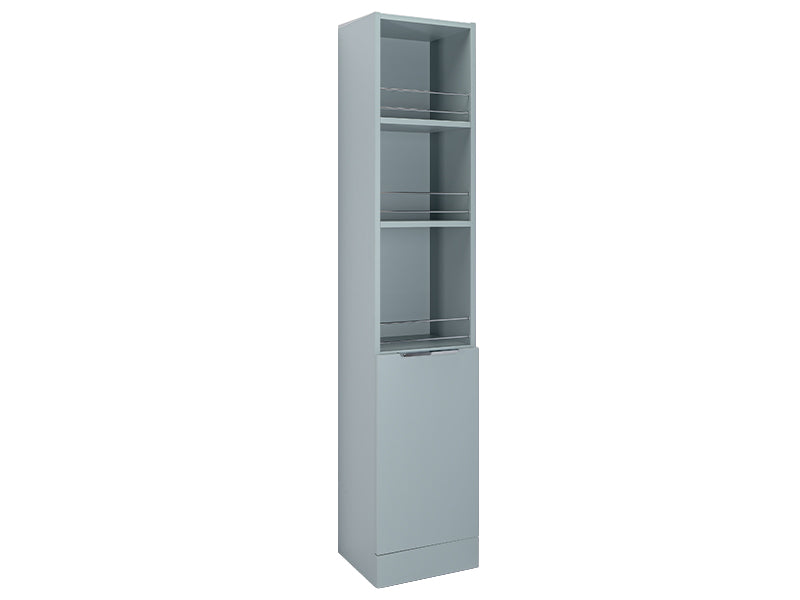 Elano 1 Door, Floor Standing Tall Boys - Matt Fjord Green