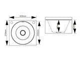 The Erne Wall Hung Wash Hand Basin