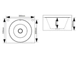 The Eske Wall Hung Wash Hand Basin