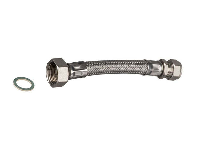 Commercial Range Flexible Plumbing Connectors Type FC55 Str. Swivel BSP to 1/2" Str. Comp.