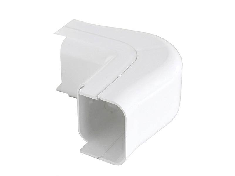 White Plastic Trunking - External Corner