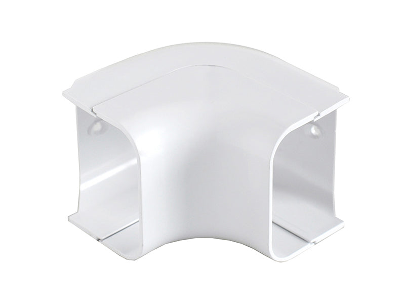 White Plastic Trunking - Internal Corner