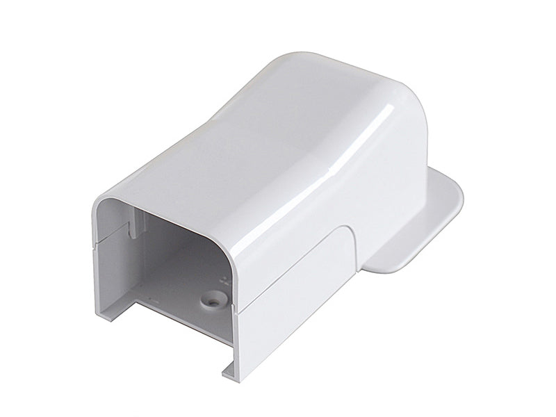 White Plastic Trunking - Terminal Cover