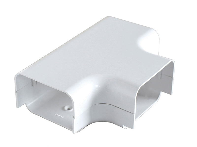 White Plastic Trunking - Tee