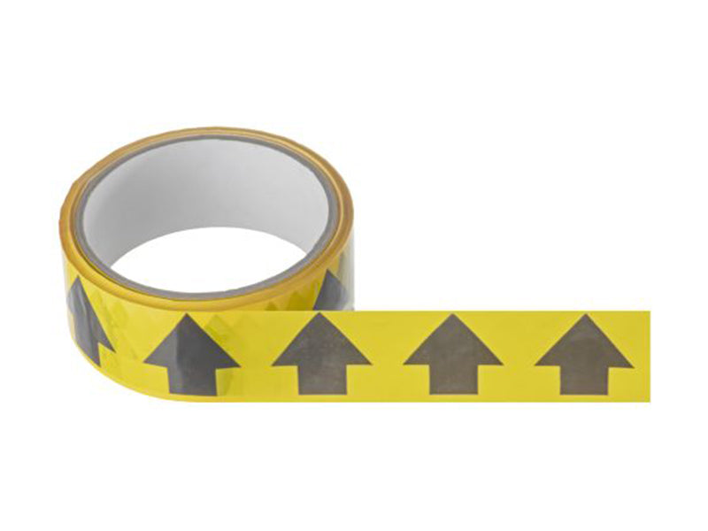Flow Direction Identification Tape - Black/Yellow