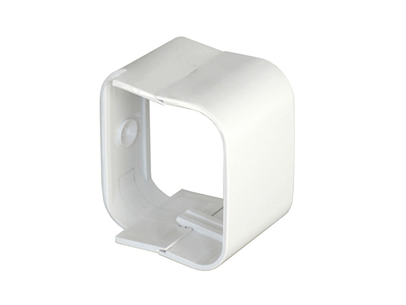 White Plastic Trunking - Straight Coupling