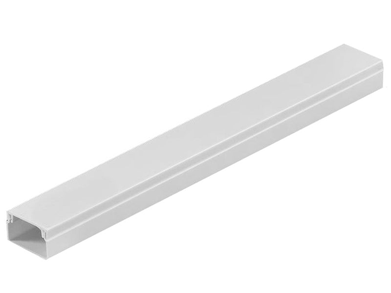 White Plastic Trunking - 1M Length