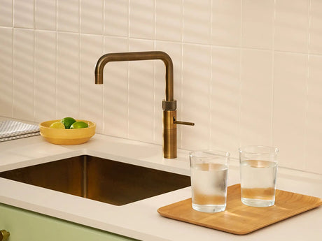 Quooker Fusion Square Boiling Water Tap - Patinated Brass Finish