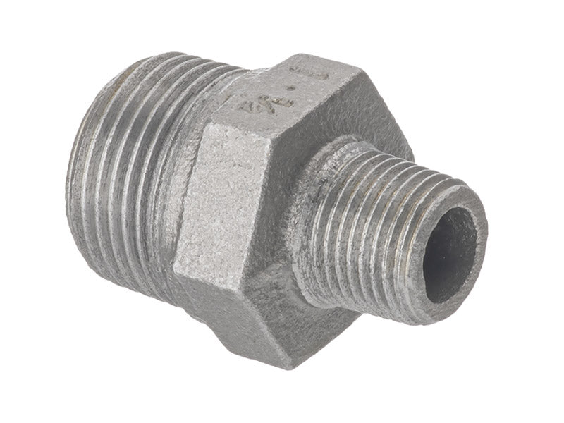 Malleable Iron Reducing Nipple Ref. 245 - Galvanised