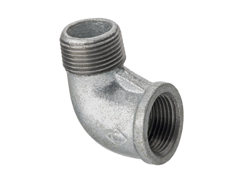 Malleable Iron M.I. x F.I. 90 Deg. Elbow Ref. 92 - Galvanised