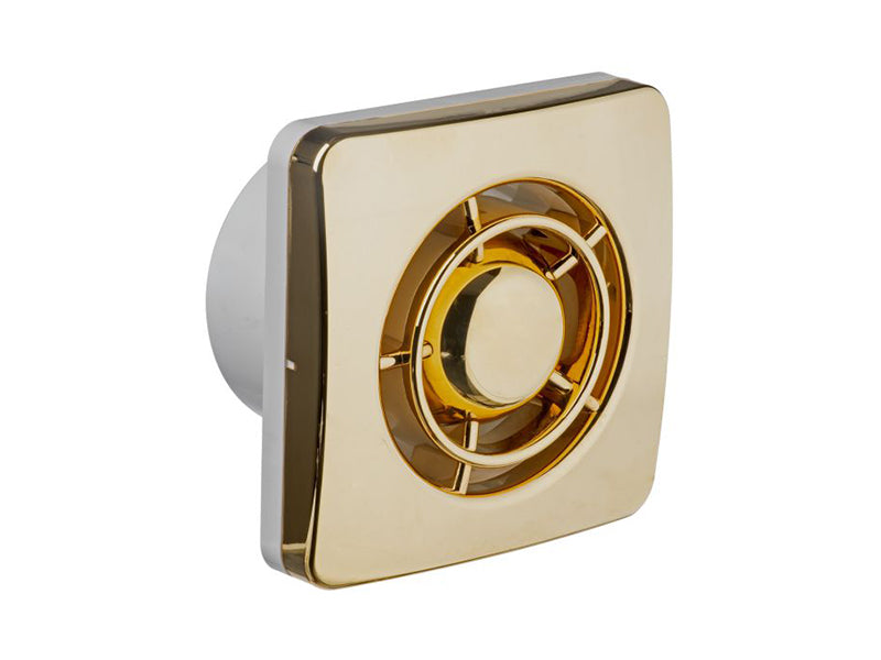 Manrose Domus 100 Axial Wall Fan - Gold Finish