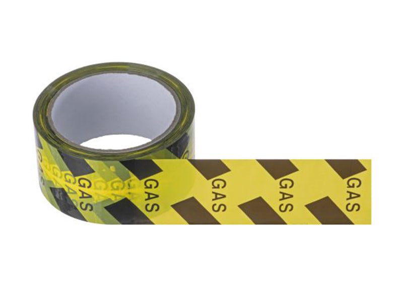 Gas Identification Tape - Black/Yellow