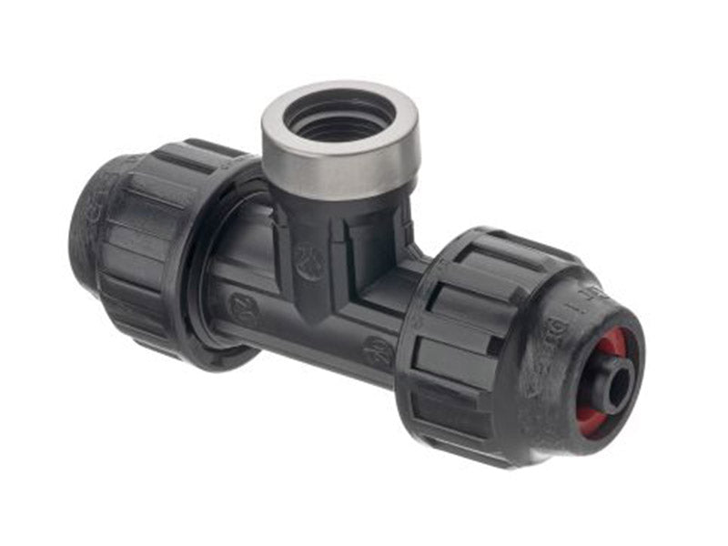 Gripmax Tee Connector with F.I. Branch for NG LDPE Pipe