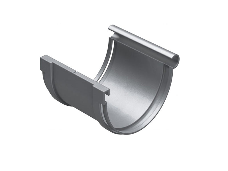 Rainwater Gutter Union - Steel Effect