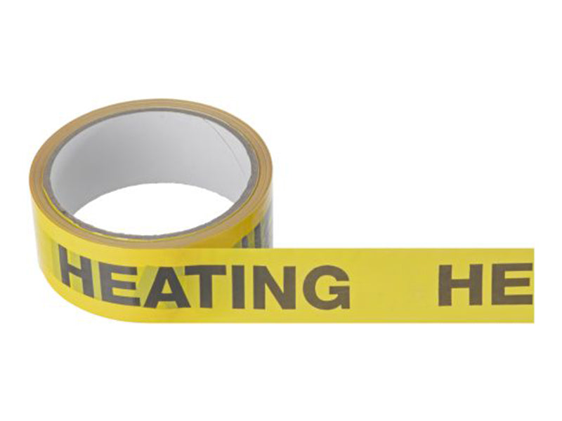 Heating Identification Tape - Black/Yellow