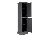 Hampton 2 Doors, Floor Standing Tall Boy - Serica Charcoal