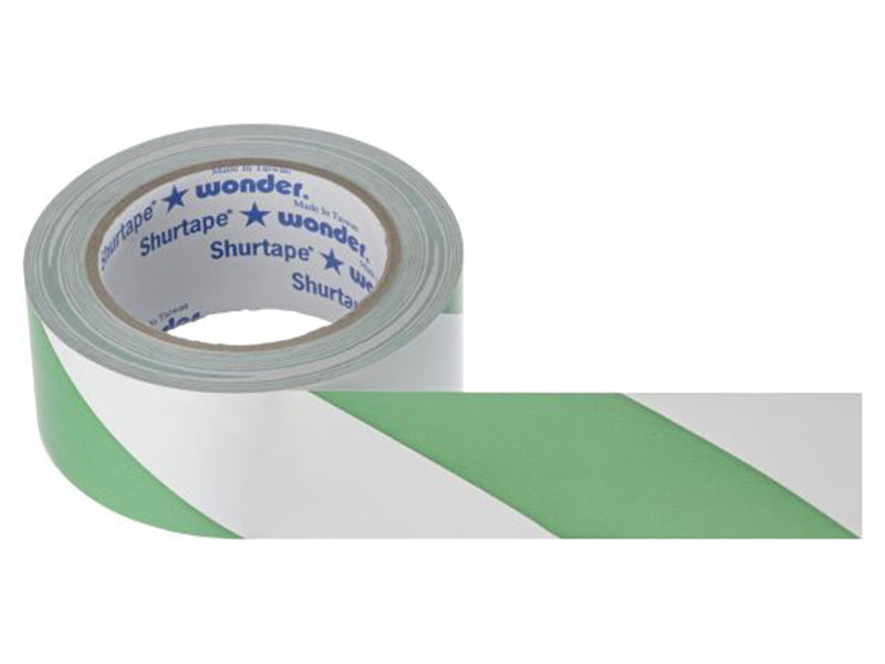 Hazard Warning Tape - White/Green