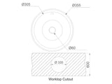 Hades 305mm x 170mm Brushed Steel Inset Sink without Drainers