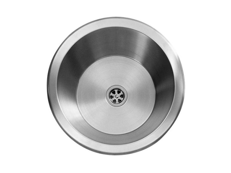 Hades 305mm x 170mm Brushed Steel Inset Sink without Drainers