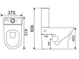 IDA WC Suite and Toilet Seat & Cover