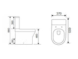 IVE Close Coupled WC Comfort Height Suite with Soft Close Seat & Cover - Fully BTW
