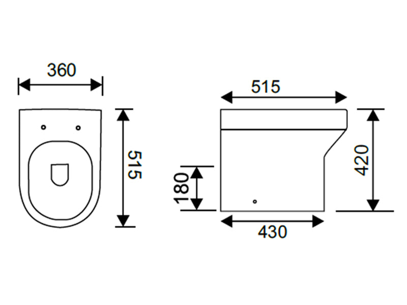 IVE WC Back to Wall Pan