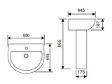 IVE Full Pedestal Sink
