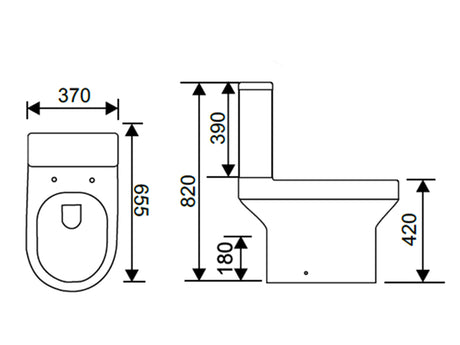 IVE WC Suite and Replacement Toilet Seat & Cover