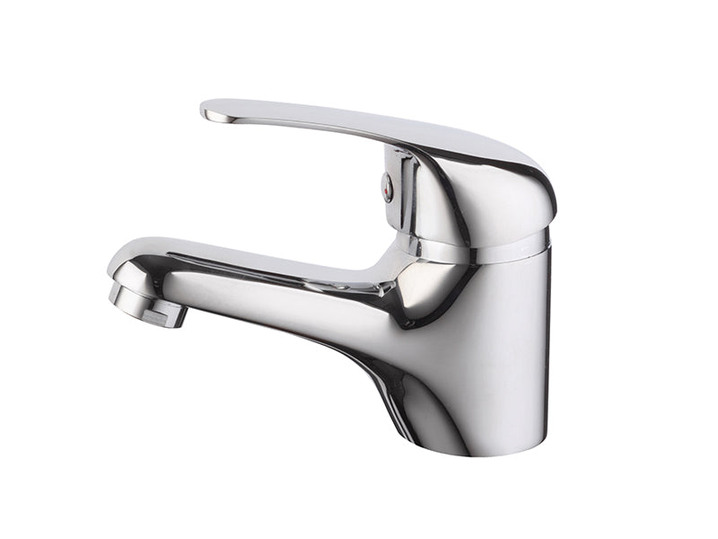 Kiss Monobloc Basin Mixer c/w Pop Up Waste - Chrome Finish